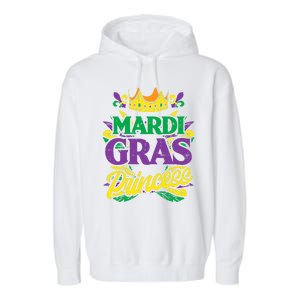 Mardi Gras Princess Funny Mardi Gras Carnival Gift Garment-Dyed Fleece Hoodie