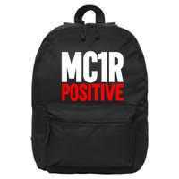 MC1R Gene Positive Funny Redhead Ginger Red Hair 16 in Basic Backpack
