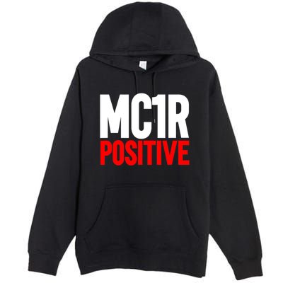 MC1R Gene Positive Funny Redhead Ginger Red Hair Premium Pullover Hoodie