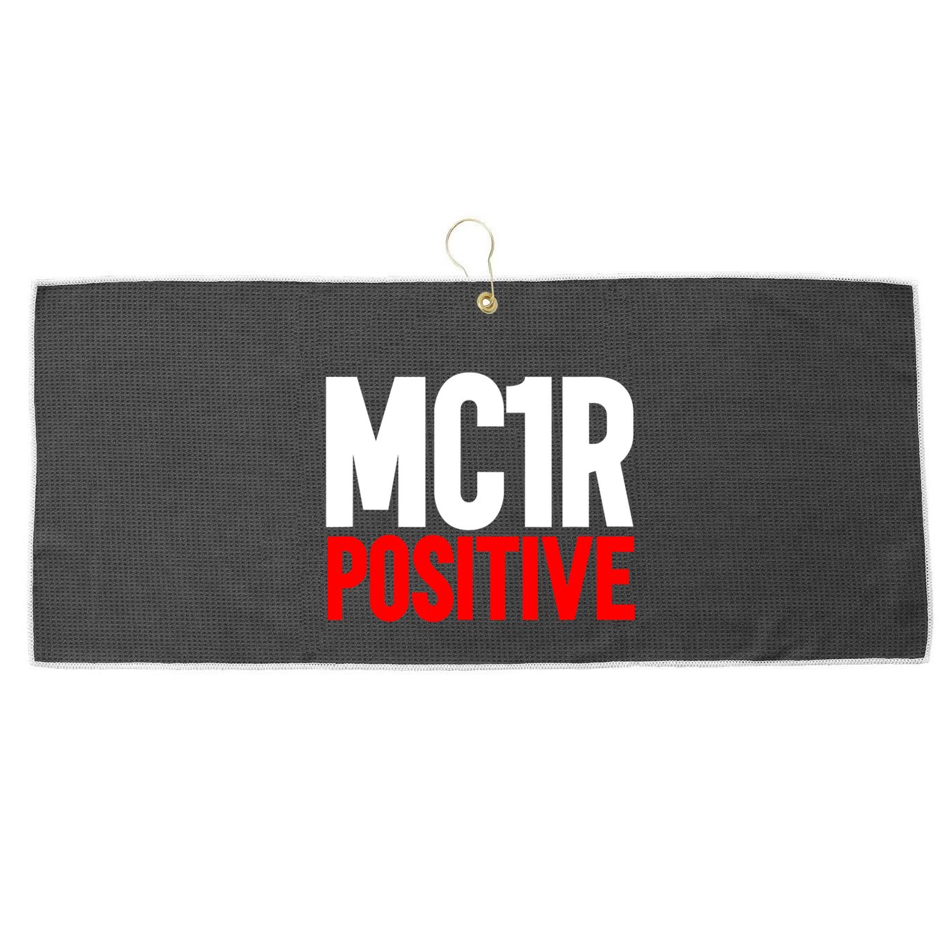 MC1R Gene Positive Funny Redhead Ginger Red Hair Large Microfiber Waffle Golf Towel