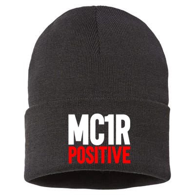 MC1R Gene Positive Funny Redhead Ginger Red Hair Sustainable Knit Beanie