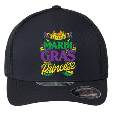 Mardi Gras Princess Funny Mardi Gras Carnival Flexfit Unipanel Trucker Cap