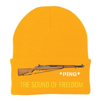 M1 Garand Ping Freedom Funny Patriotic M1 Garand USA Knit Cap Winter Beanie