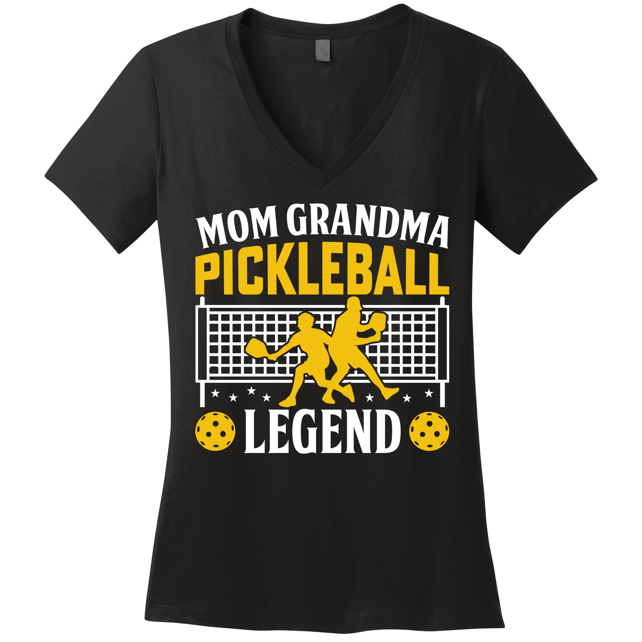 Mom Grandma Pickleball Legend Women's V-Neck T-Shirt