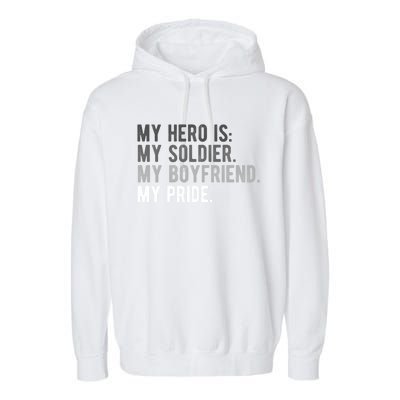 Military Gift Proud Army Friend Friend Hero Soldier Garment-Dyed Fleece Hoodie