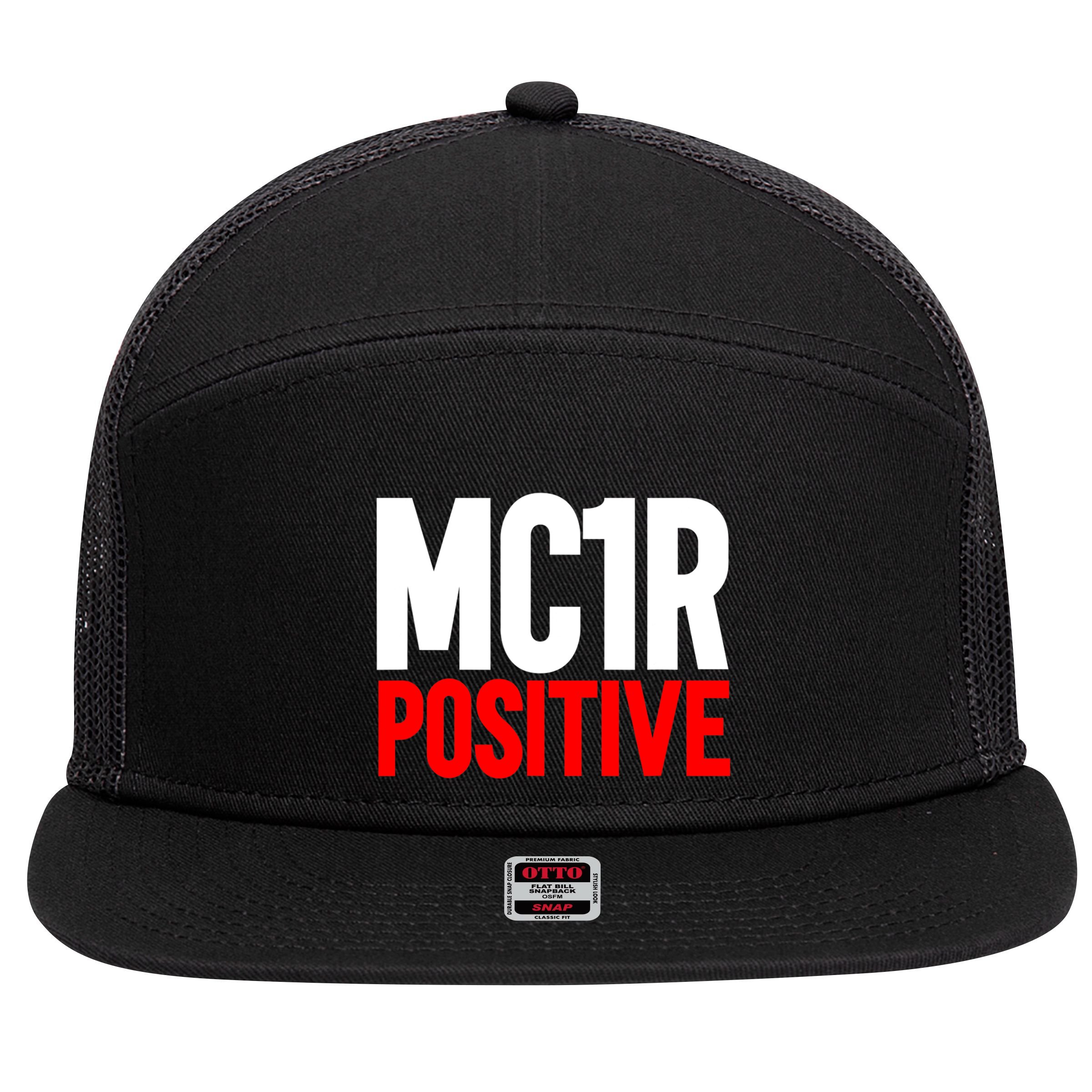 MC1R Gene Positive Funny Redhead Ginger Red Hair 7 Panel Mesh Trucker Snapback Hat