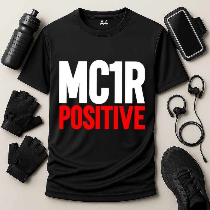 MC1R Gene Positive Funny Redhead Ginger Red Hair Cooling Performance Crew T-Shirt
