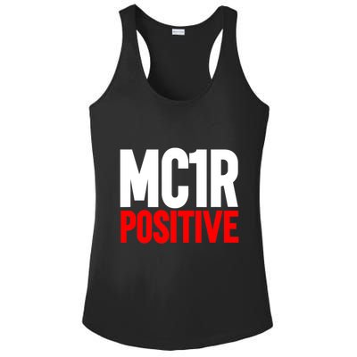 MC1R Gene Positive Funny Redhead Ginger Red Hair Ladies PosiCharge Competitor Racerback Tank