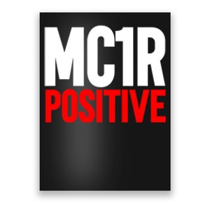 MC1R Gene Positive Funny Redhead Ginger Red Hair Poster