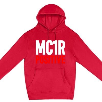 MC1R Gene Positive Funny Redhead Ginger Red Hair Premium Pullover Hoodie