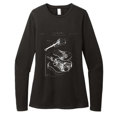 Martin Guitar Patent Womens CVC Long Sleeve Shirt