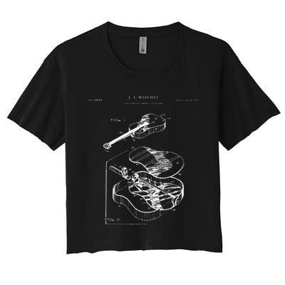 Martin Guitar Patent Women's Crop Top Tee