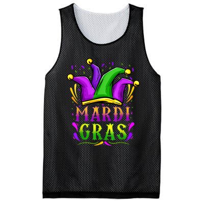 Mardi Gras Party Hat Gift Mesh Reversible Basketball Jersey Tank