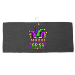 Mardi Gras Party Hat Gift Large Microfiber Waffle Golf Towel