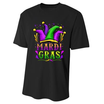 Mardi Gras Party Hat Gift Performance Sprint T-Shirt