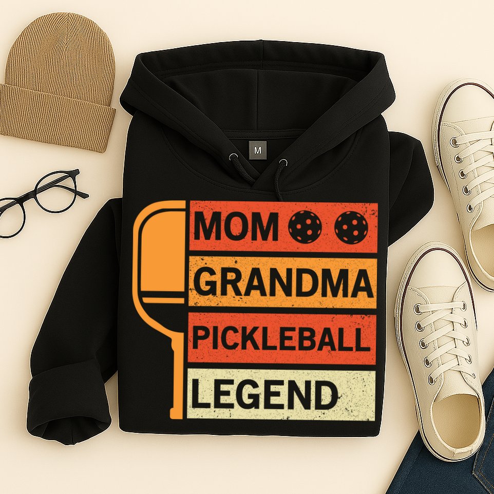 Mom Grandma Pickleball Legend Paddle Gift For Pickleball Hoodie