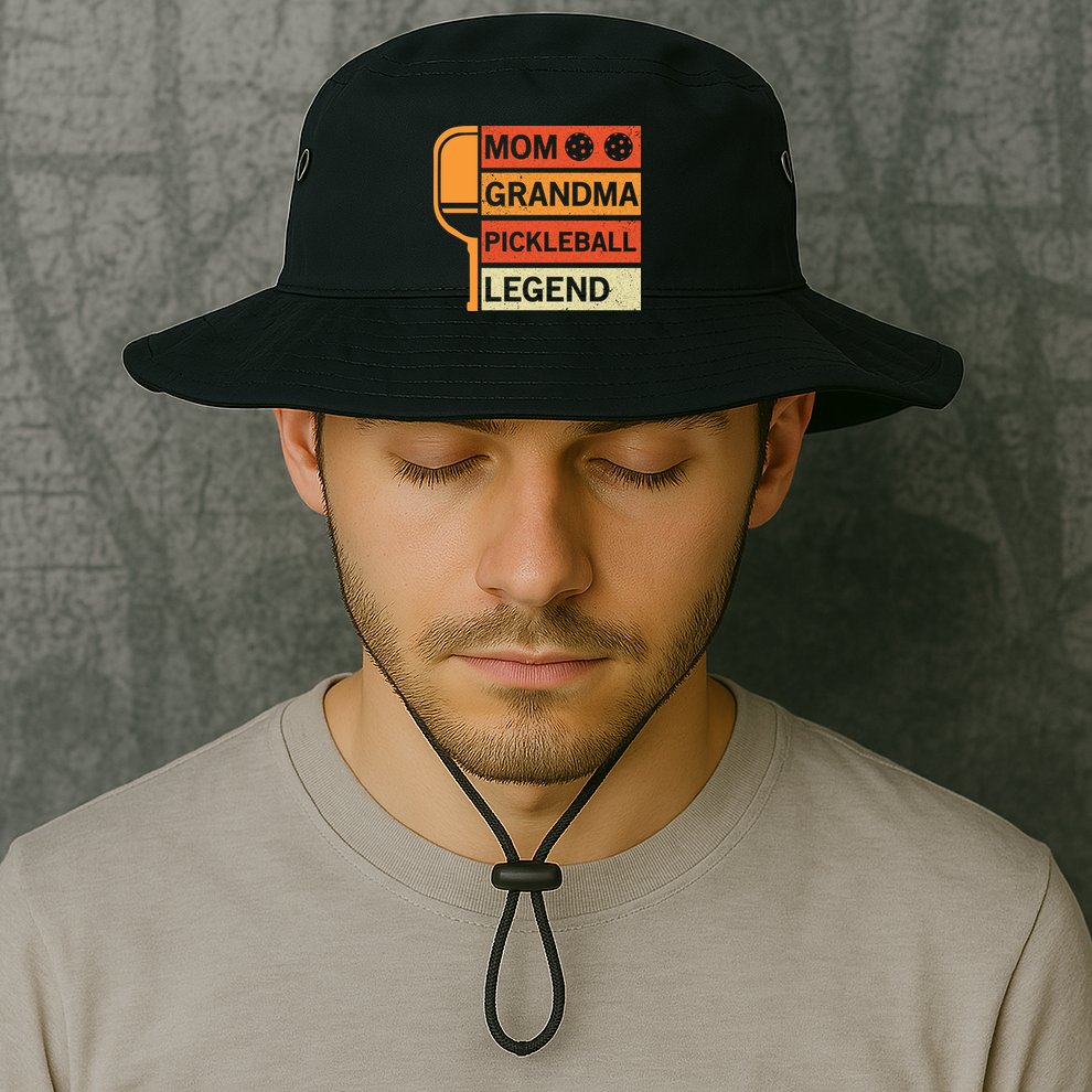 Mom Grandma Pickleball Legend Paddle Gift For Pickleball Bucket Hat