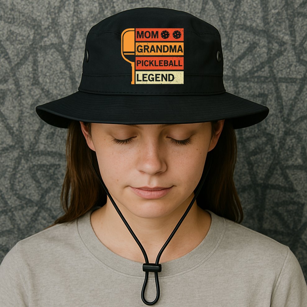 Mom Grandma Pickleball Legend Paddle Gift For Pickleball Bucket Hat