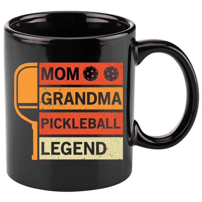 Mom Grandma Pickleball Legend Paddle Gift For Pickleball 11oz C Handle Ceramic Mug