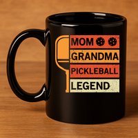 Mom Grandma Pickleball Legend Paddle Gift For Pickleball 11oz C Handle Ceramic Mug