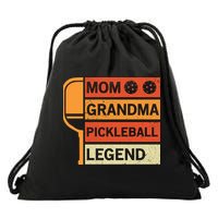 Mom Grandma Pickleball Legend Paddle Gift For Pickleball Drawstring Bag