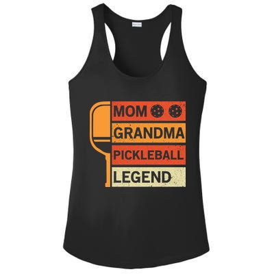 Mom Grandma Pickleball Legend Paddle Gift For Pickleball Ladies PosiCharge Competitor Racerback Tank