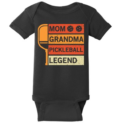 Mom Grandma Pickleball Legend Paddle Gift For Pickleball Baby Bodysuit