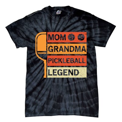 Mom Grandma Pickleball Legend Paddle Gift For Pickleball Tie-Dye T-Shirt