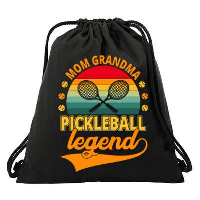 Mom Grandma Pickleball Legend Drawstring Bag