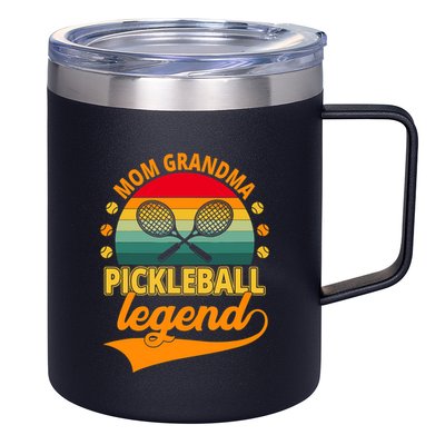 Mom Grandma Pickleball Legend 12oz Stainless Steel Coffee Mug