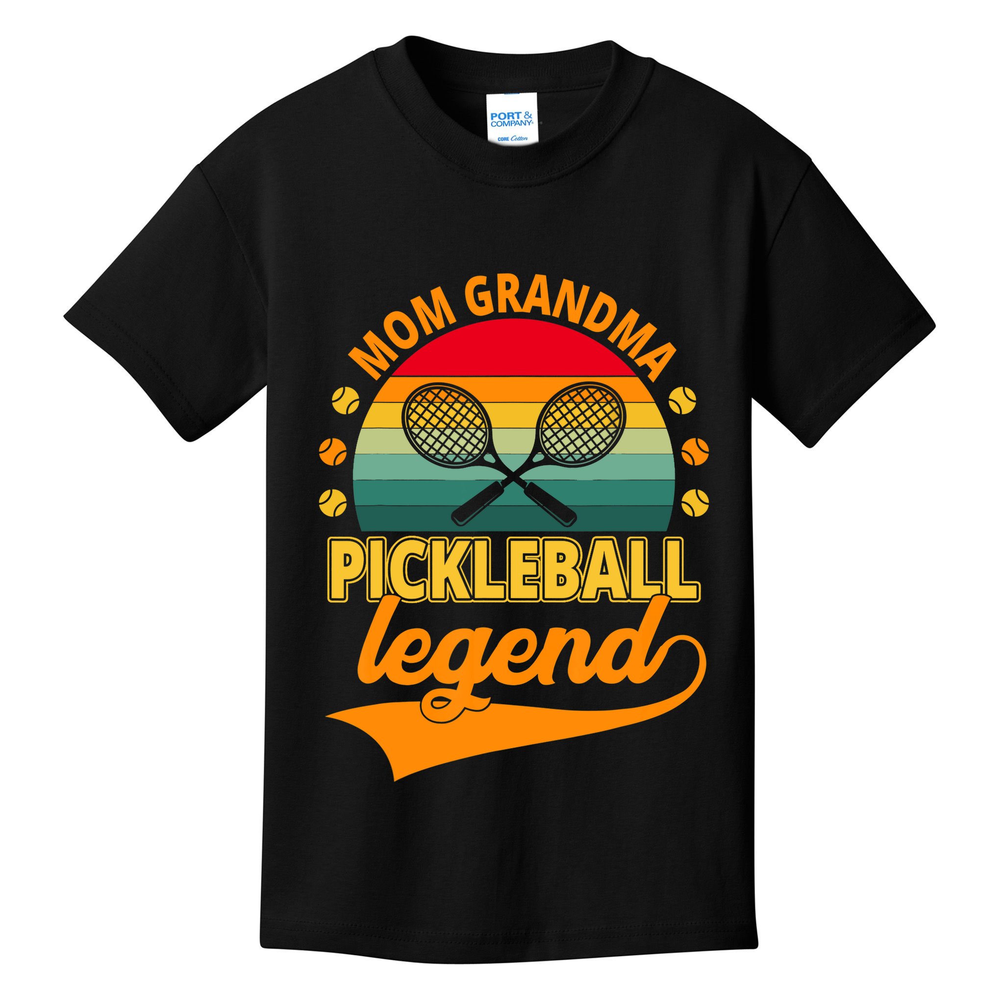 Mom Grandma Pickleball Legend Kids T-Shirt