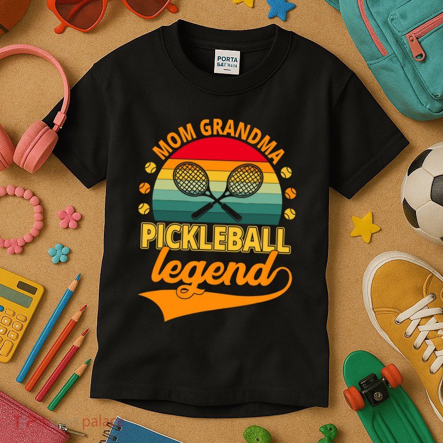 Mom Grandma Pickleball Legend Kids T-Shirt