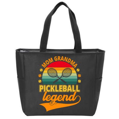 Mom Grandma Pickleball Legend Zip Tote Bag