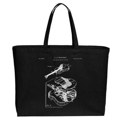 Martin Guitar Patent Music Gift Cotton Canvas Jumbo Tote