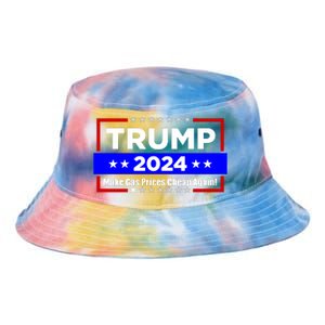 Make Gas Prices Cheap Again Trump 2024 Tie Dye Newport Bucket Hat