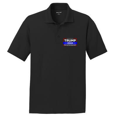 Make Gas Prices Cheap Again Trump 2024 PosiCharge RacerMesh Polo