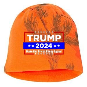 Make Gas Prices Cheap Again Trump 2024 Kati - Camo Knit Beanie