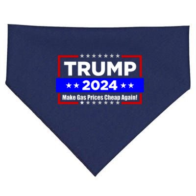 Make Gas Prices Cheap Again Trump 2024 USA-Made Doggie Bandana