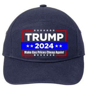 Make Gas Prices Cheap Again Trump 2024 7-Panel Snapback Hat