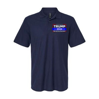 Make Gas Prices Cheap Again Trump 2024 Softstyle Adult Sport Polo