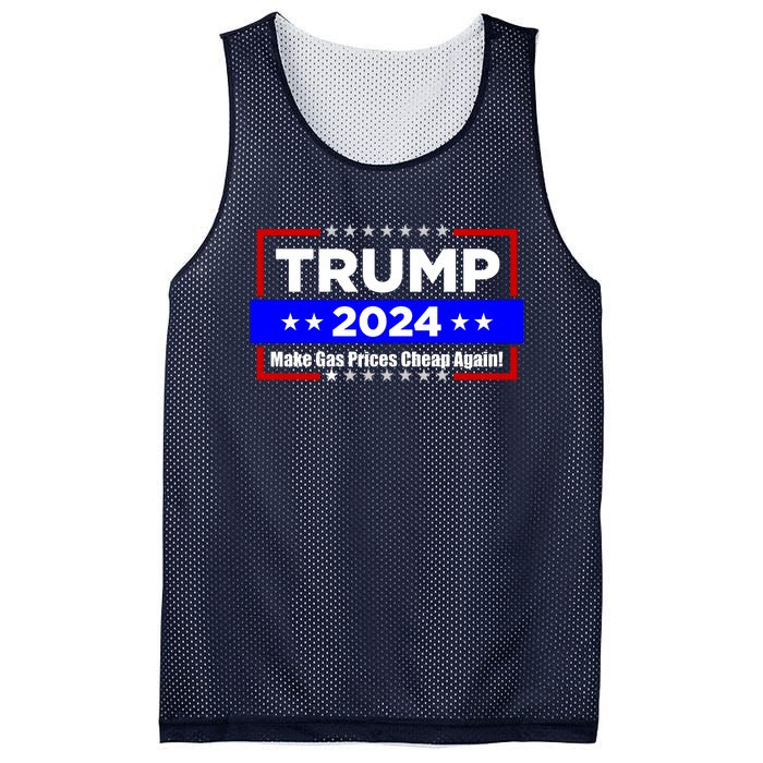 Make Gas Prices Cheap Again Trump 2024 Mesh Reversible Basketball Jersey Tank