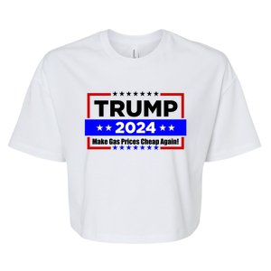 Make Gas Prices Cheap Again Trump 2024 Bella+Canvas Jersey Crop Tee