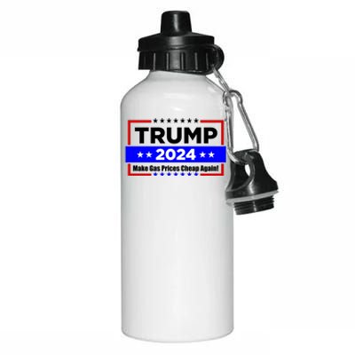 Make Gas Prices Cheap Again Trump 2024 Aluminum Water Bottle 