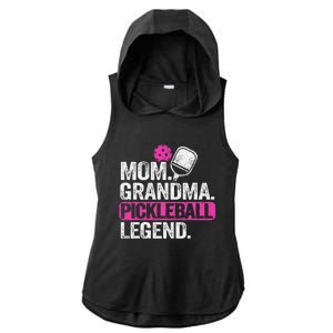 Mom Grandma Pickleball Legend Player Funny Pickle Ball Ladies PosiCharge Tri-Blend Wicking Draft Hoodie Tank