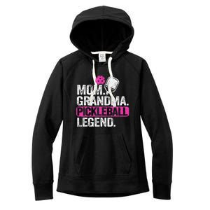 Mom Grandma Pickleball Legend Player Funny Pickle Ball Women's Fleece Hoodie