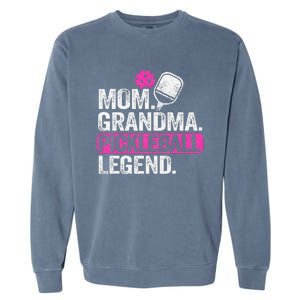 Mom Grandma Pickleball Legend Player Funny Pickle Ball Garment-Dyed Sweatshirt