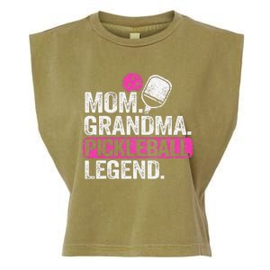 Mom Grandma Pickleball Legend Player Funny Pickle Ball Garment-Dyed Women's Muscle Tee