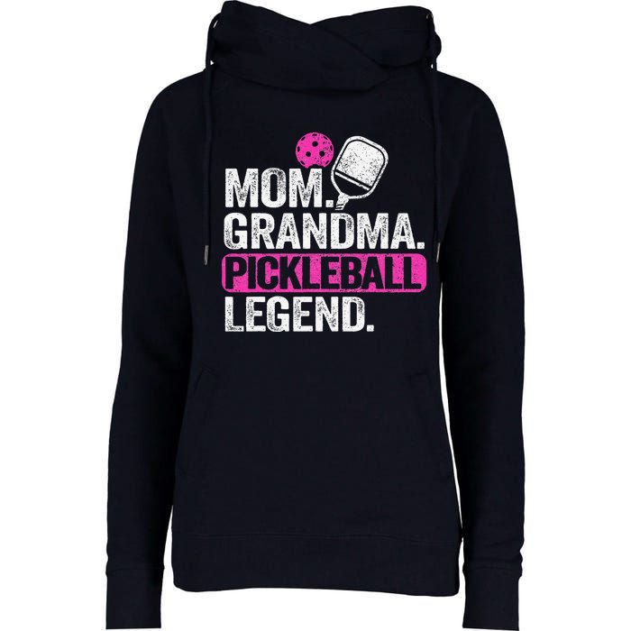 Mom Grandma Pickleball Legend Player Funny Pickle Ball Womens Funnel Neck Pullover Hood