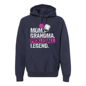 Mom Grandma Pickleball Legend Player Funny Pickle Ball Premium Hoodie