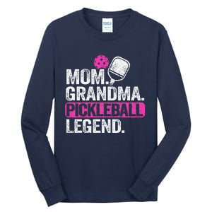 Mom Grandma Pickleball Legend Player Funny Pickle Ball Tall Long Sleeve T-Shirt